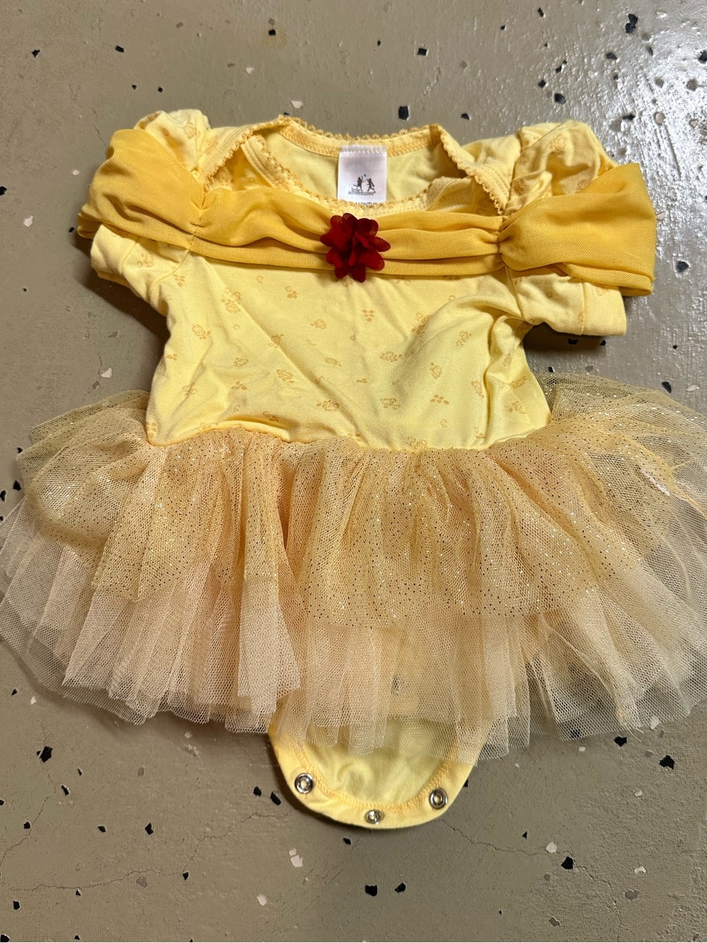 Yellow Princess Belle Tutu Costume Bodysuit